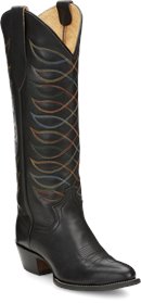 Black Justin Boot Whitley